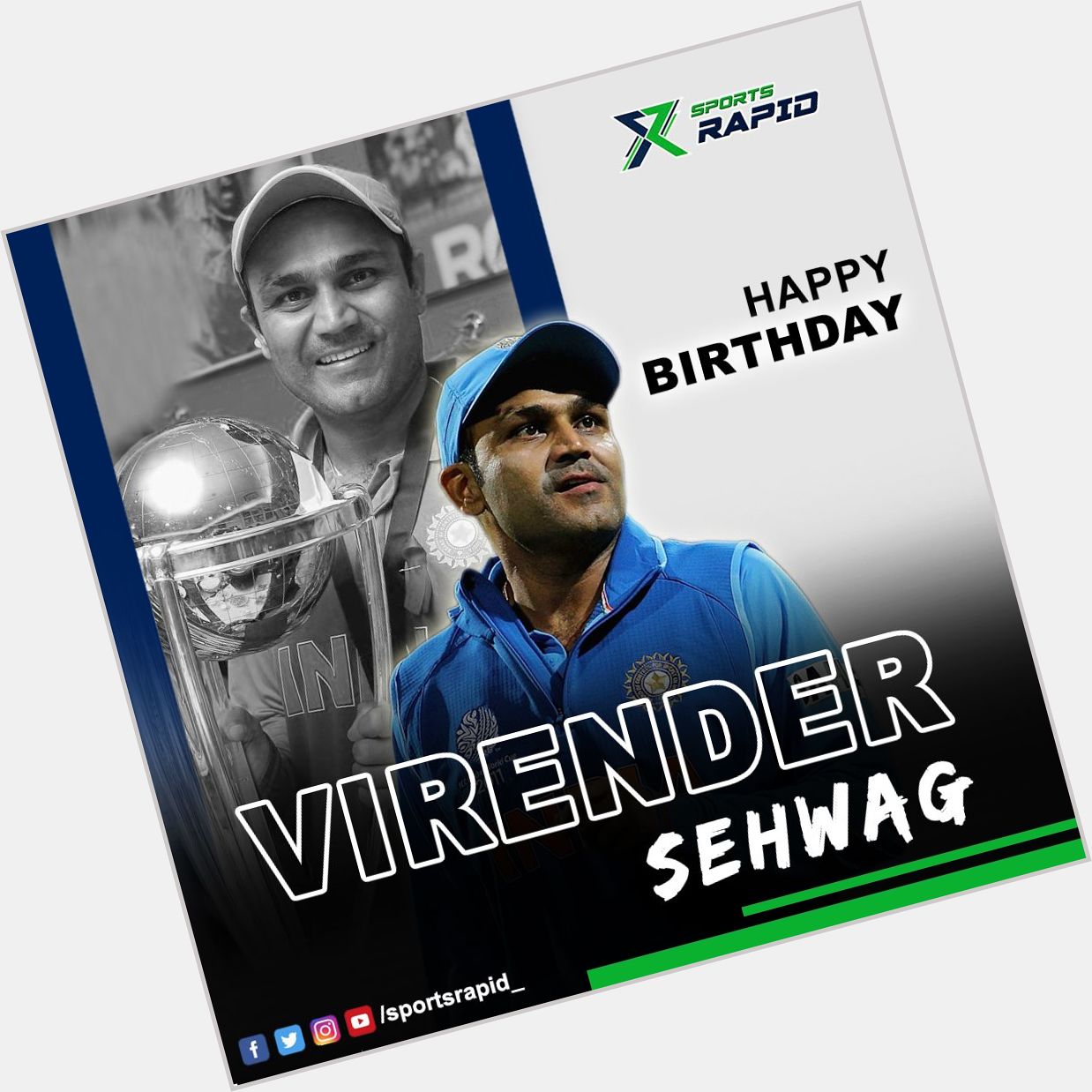 Happy birthday to one of the cricket legends,Virender Sehwag.    