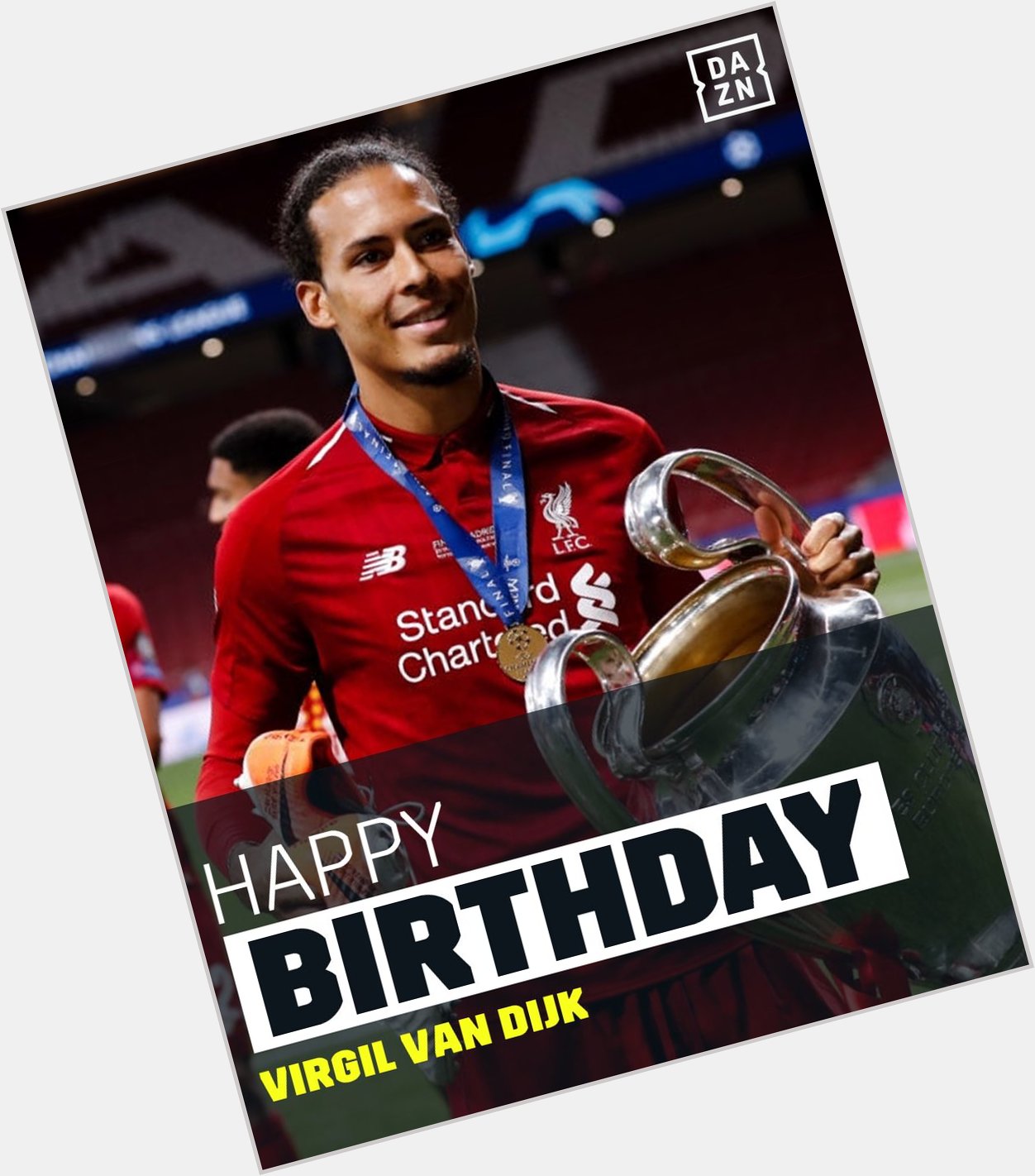 Happy 28th Birthday to Virgil Van Dijk!  