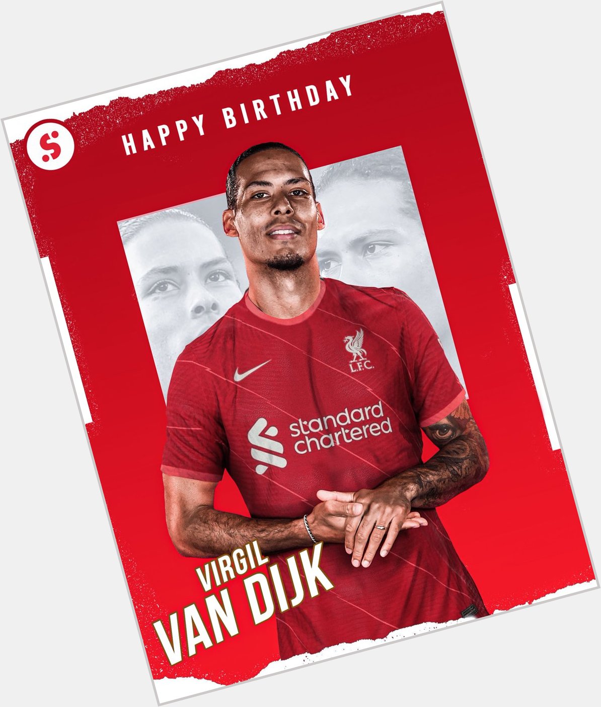 \"He\s Virgil Van Dijk\" Happy Birthday 