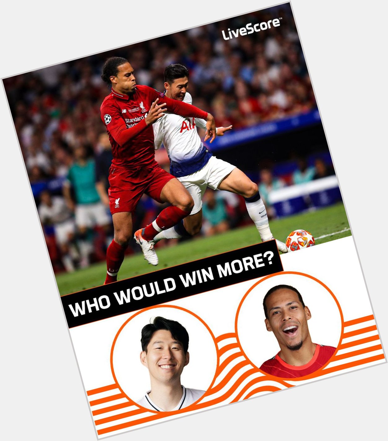 Happy birthday to both Virgil van Dijk and Heung-Min Son!    Out of 100 1v1 duels, who would win more? 