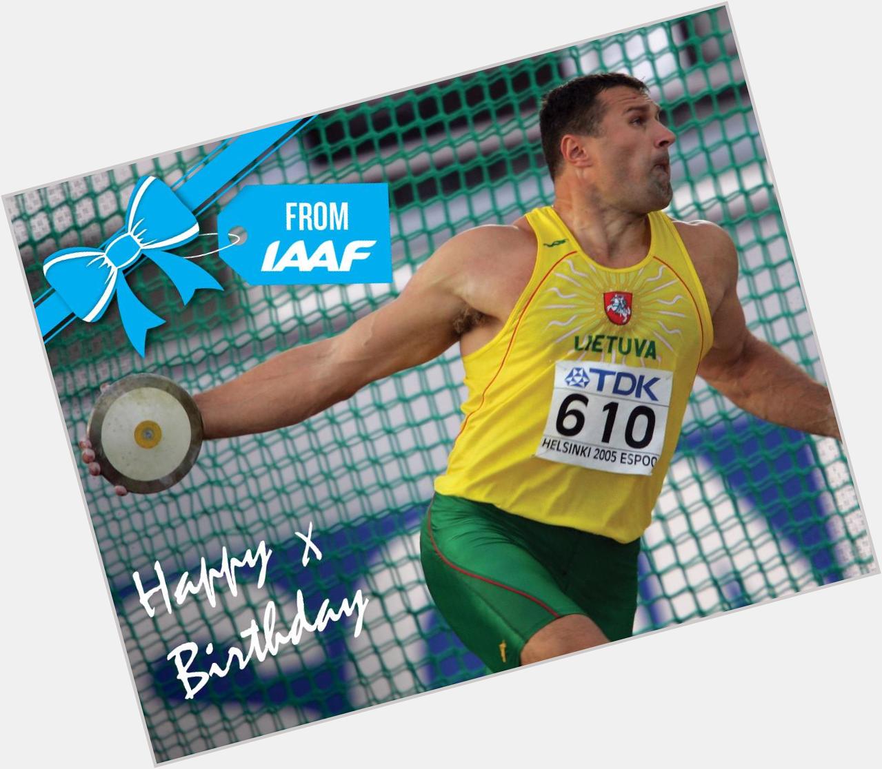 Happy birthday to two-time world and double Olympic discus champion Virgilijus Alekna! 