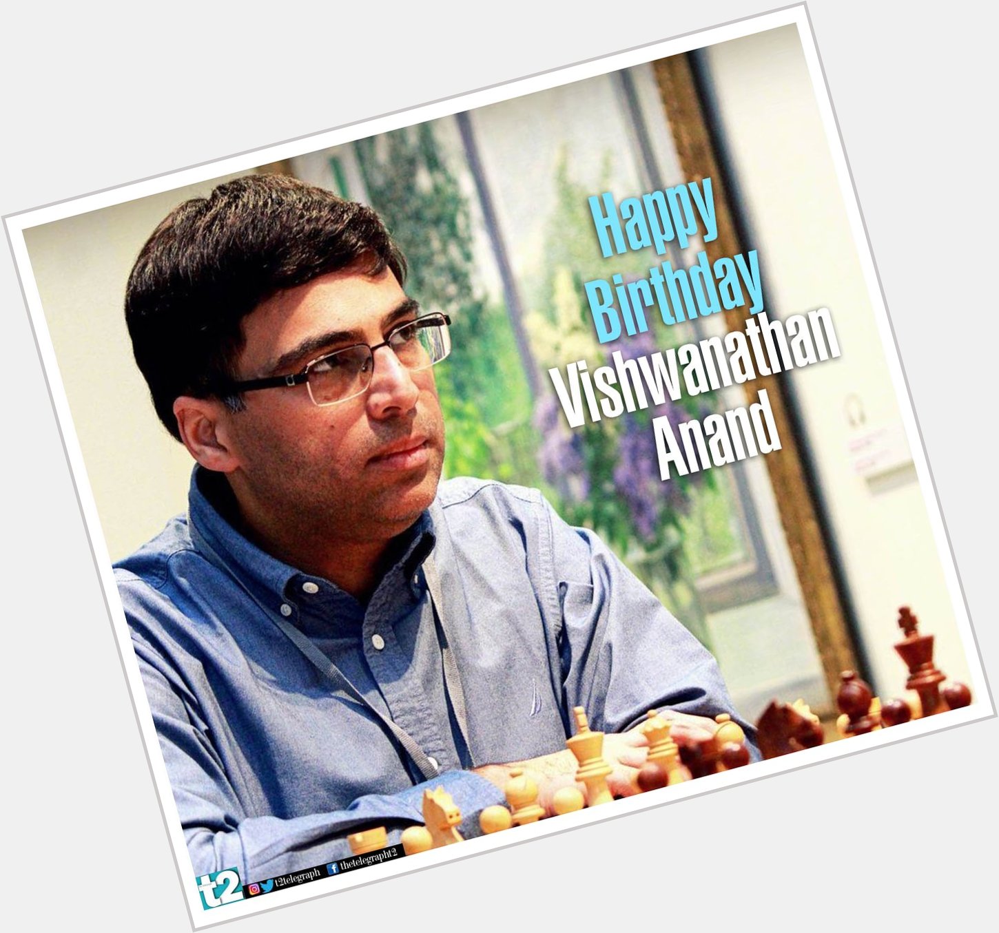Happy birthday to the king of 64 squares, Viswanathan Anand. 