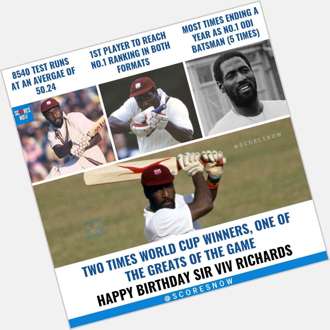 Happy Birthday to One Of The Greatest, Sir Viv Richards!     