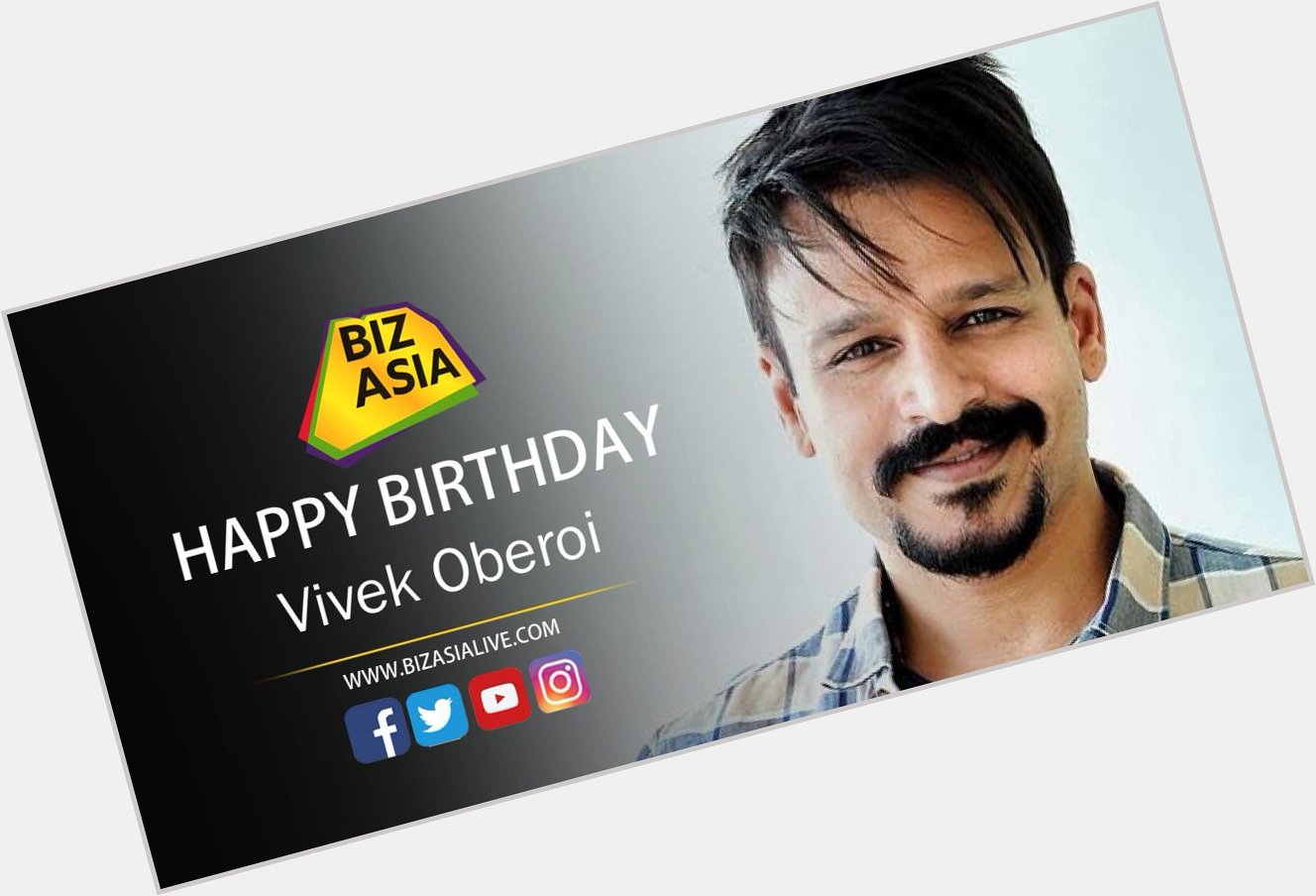  wishes Vivek Oberoi a very happy birthday.  