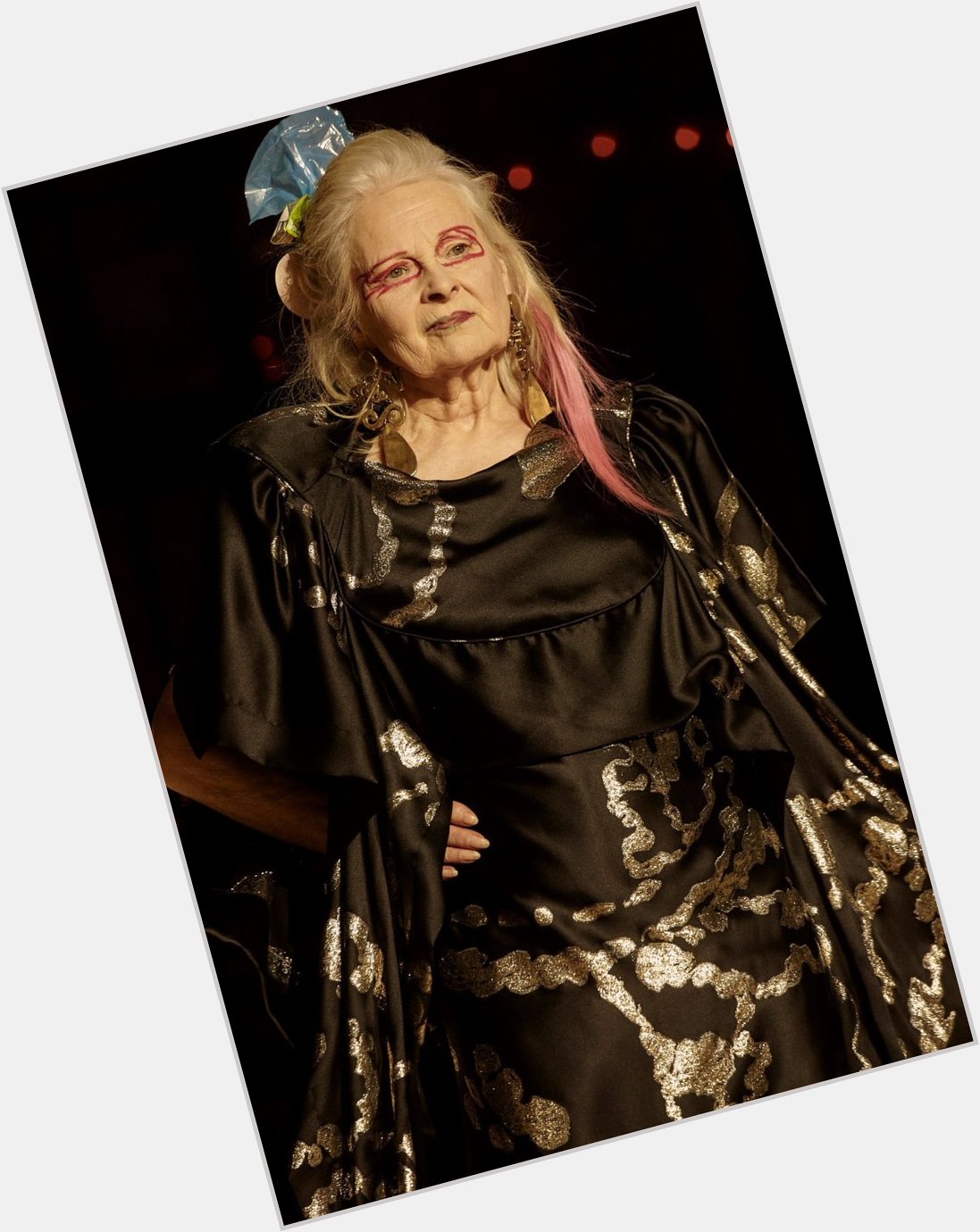 Vivienne westwood walking in her own shows, happy birthday to this icon 