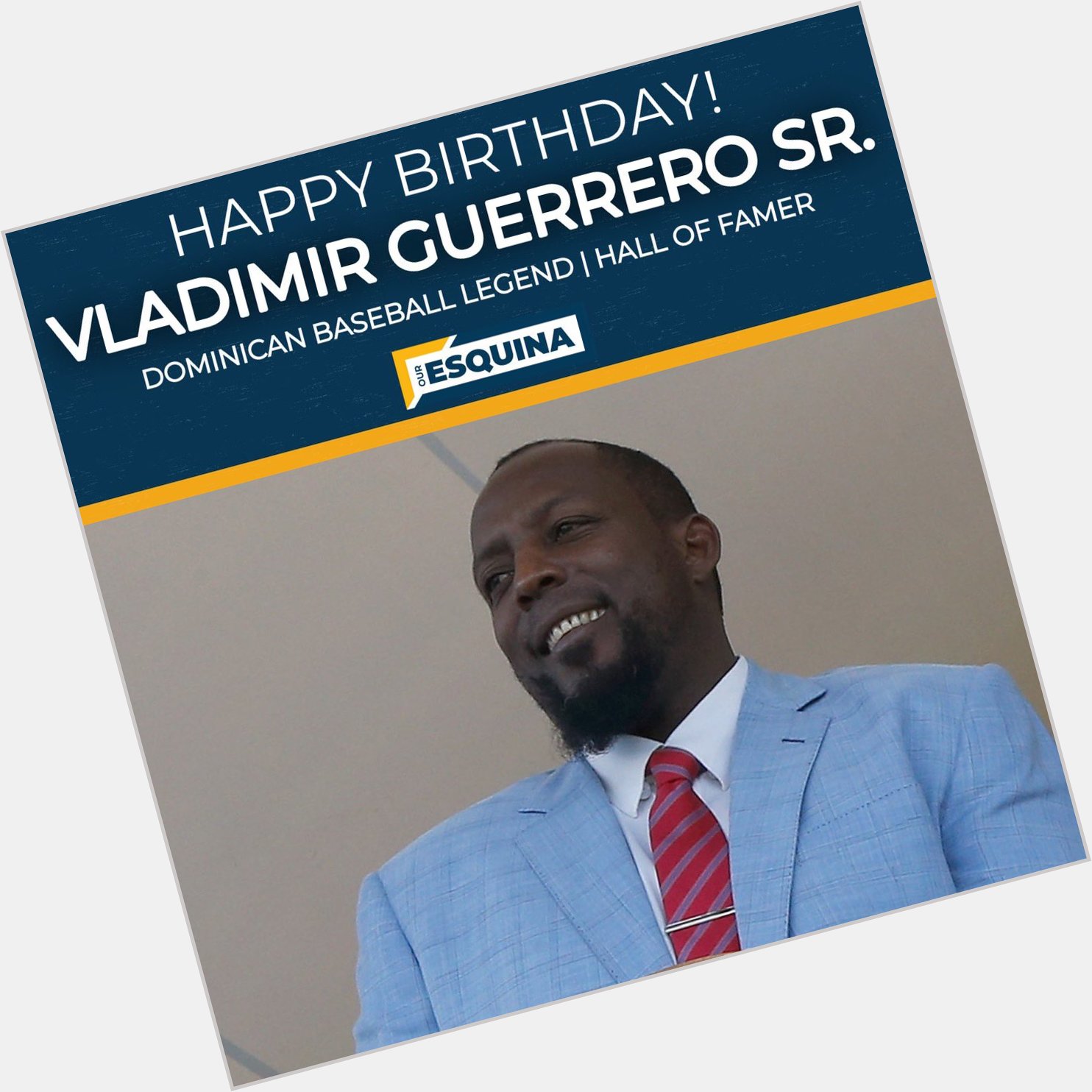 Happy 48th birthday to of Famer Vladimir Guerrero Sr. 
Feliz cumpleaños,  