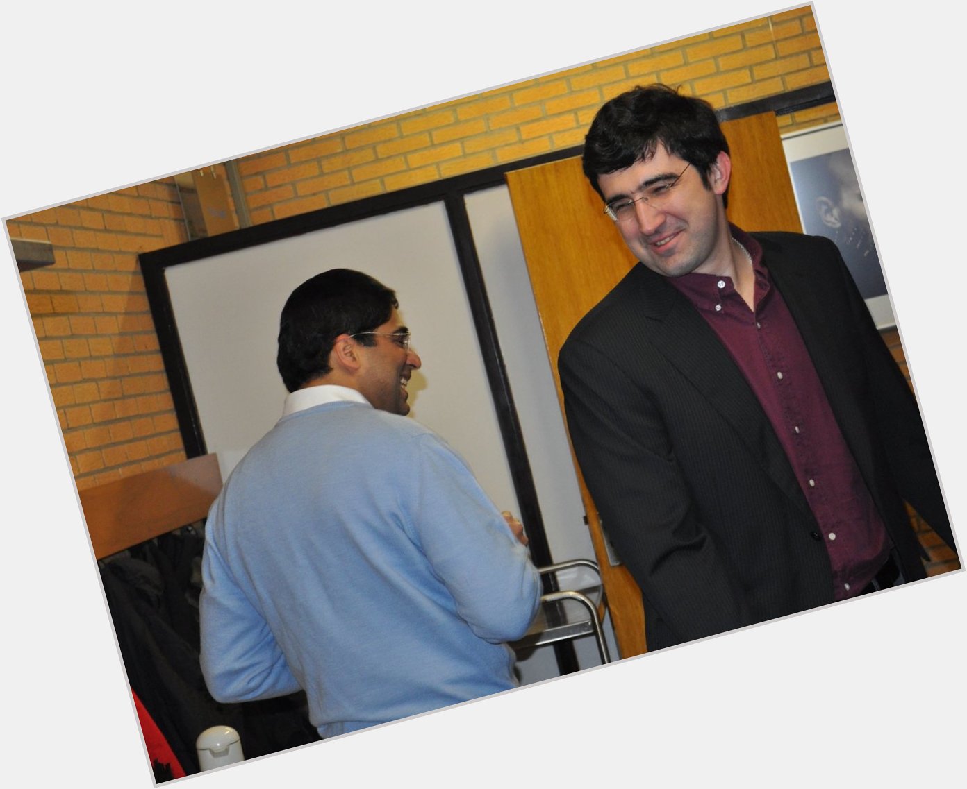 Happy birthday to the OG beast, Vladimir Kramnik.
Two legends, Wijk aan Zee 2011. 