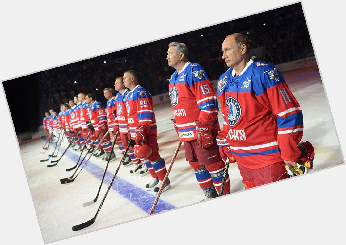 Happy Birthday Vladimir: hits the ice to mark turning 63 