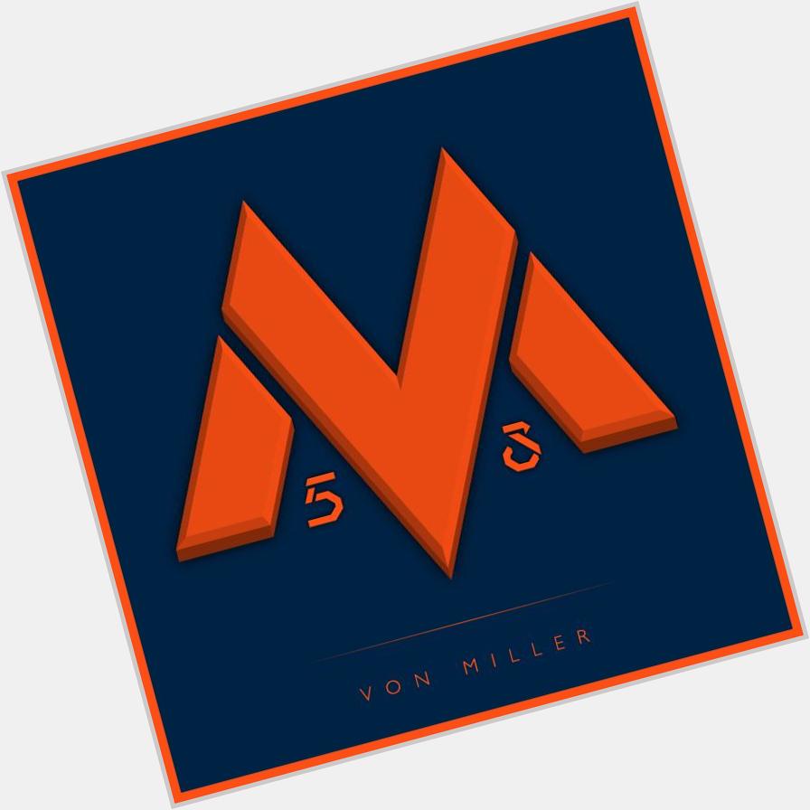  A custom logo & Happy Birthday to Denver Broncos star Von Miller!   