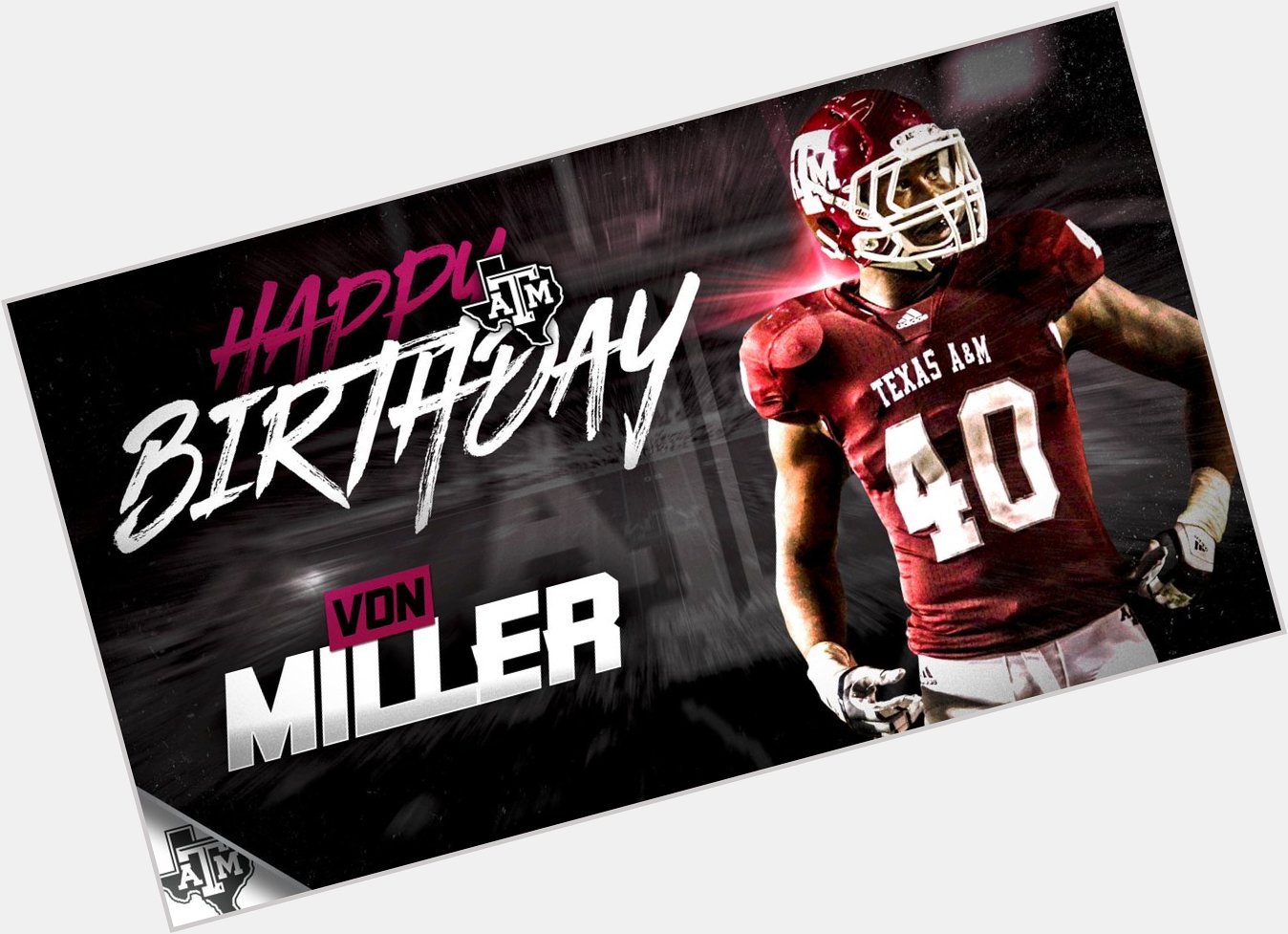  join us in wishing Von Miller a Happy Birthday! 

Happy Birthday, 