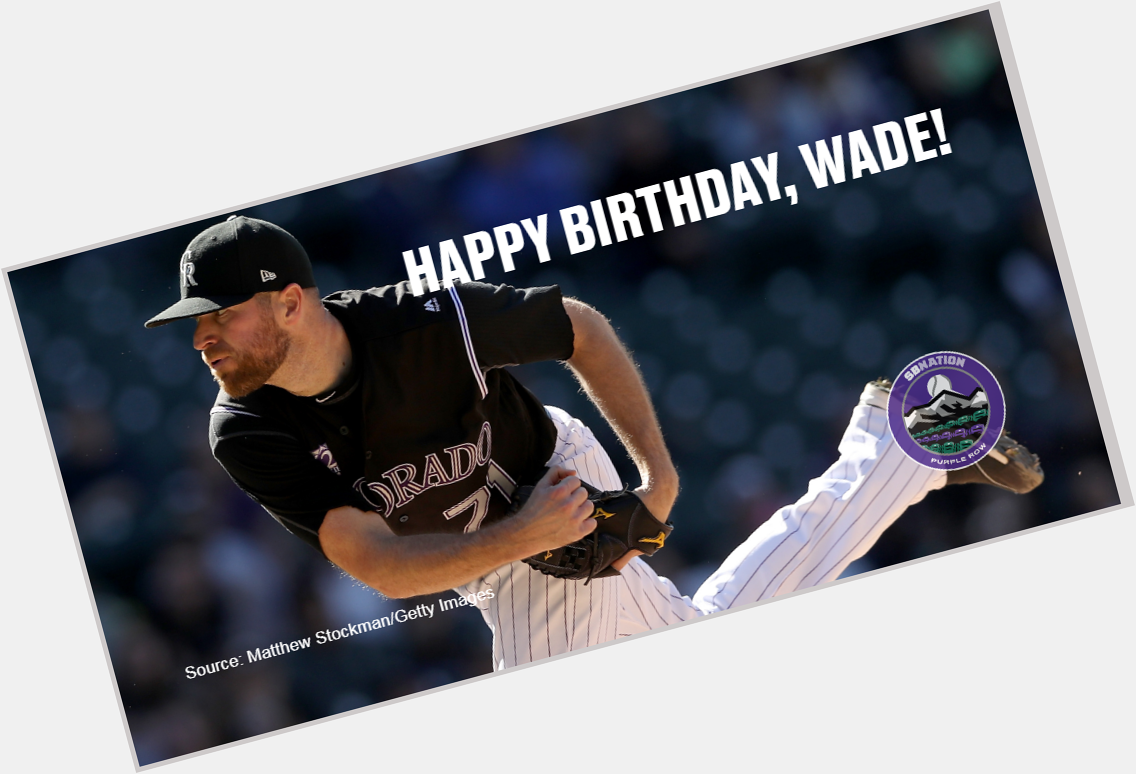 Happy 33rd birthday to P Wade Davis! 