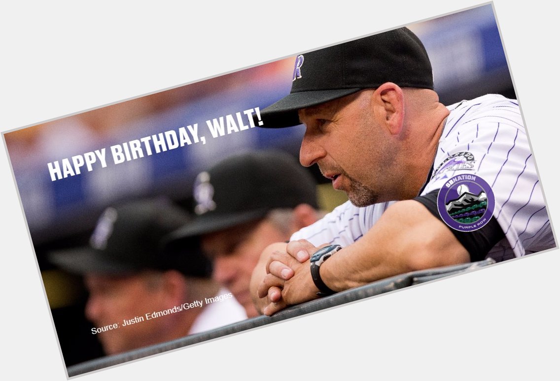 Happy 54th birthday to former Manager Walt Weiss! 