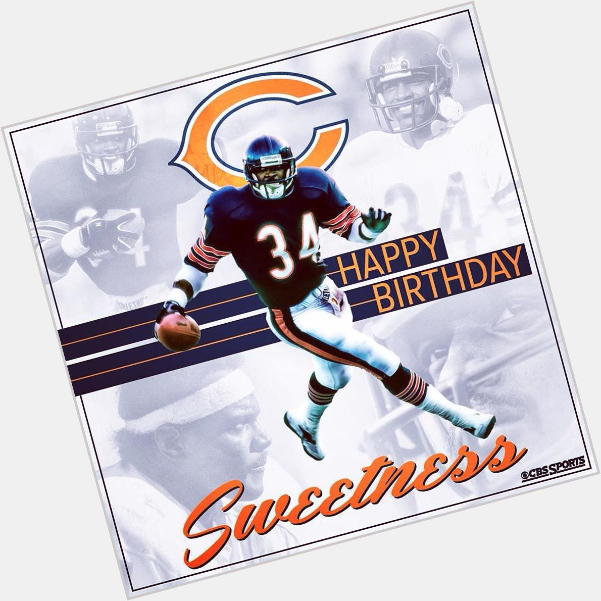 Happy Birthday to Walter Payton.  The \"Best RB\" that ever played the game.
\"WP34\" 