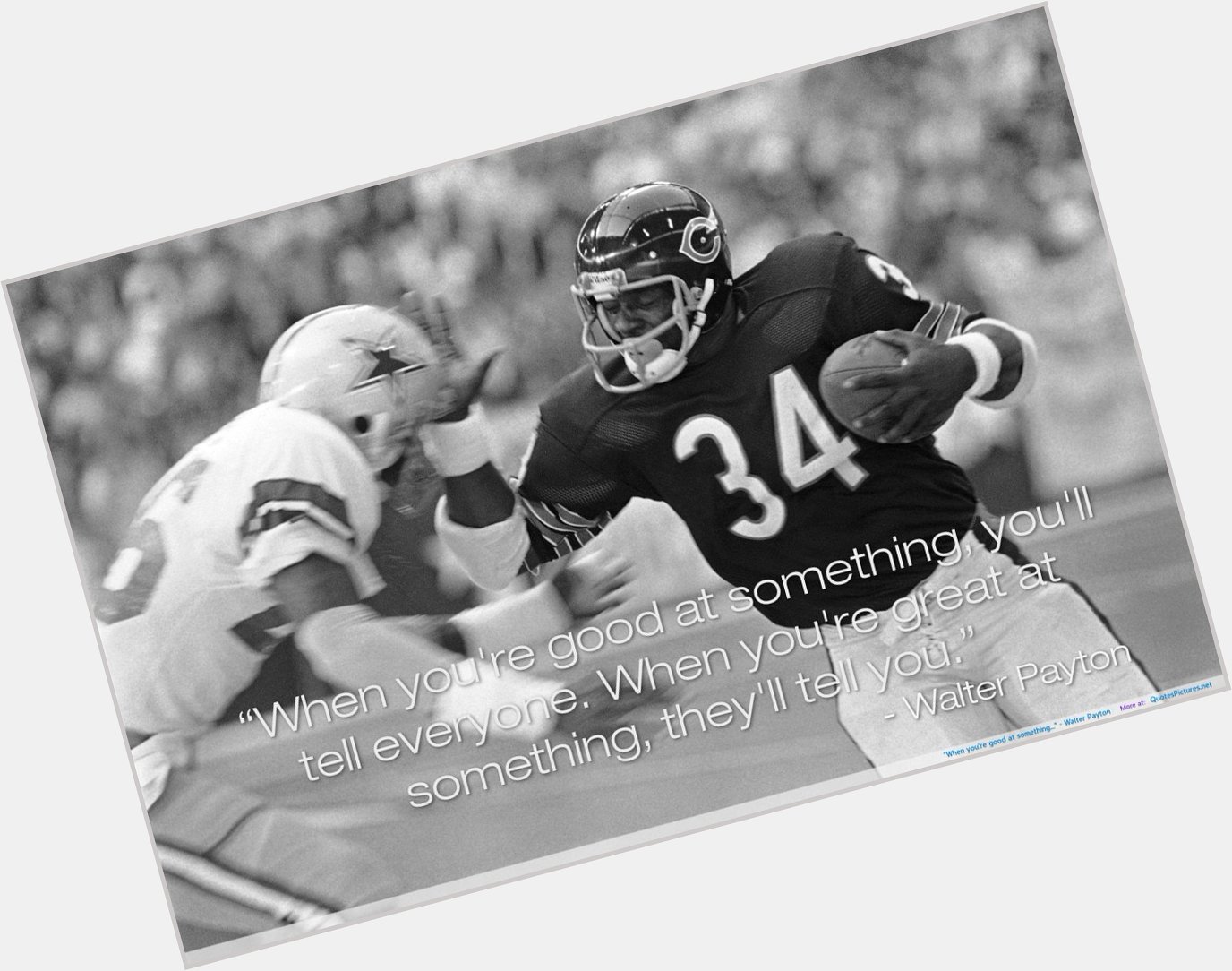  says Happy Bday to Walter Payton. He was but was he the best RB ever?
Re-message 4 Yes
Fav 4 No 