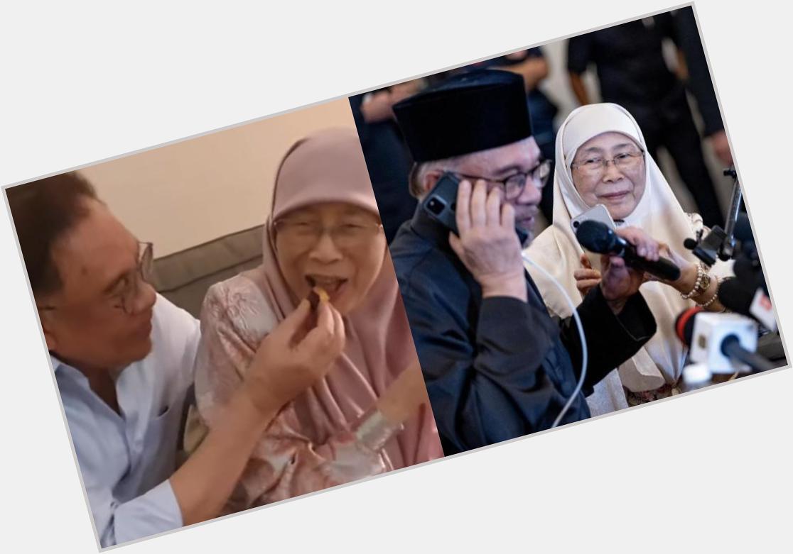 M\sian PM Anwar Ibrahim wishes wife Wan Azizah happy 70th birthday, lovingly feeds her cake  