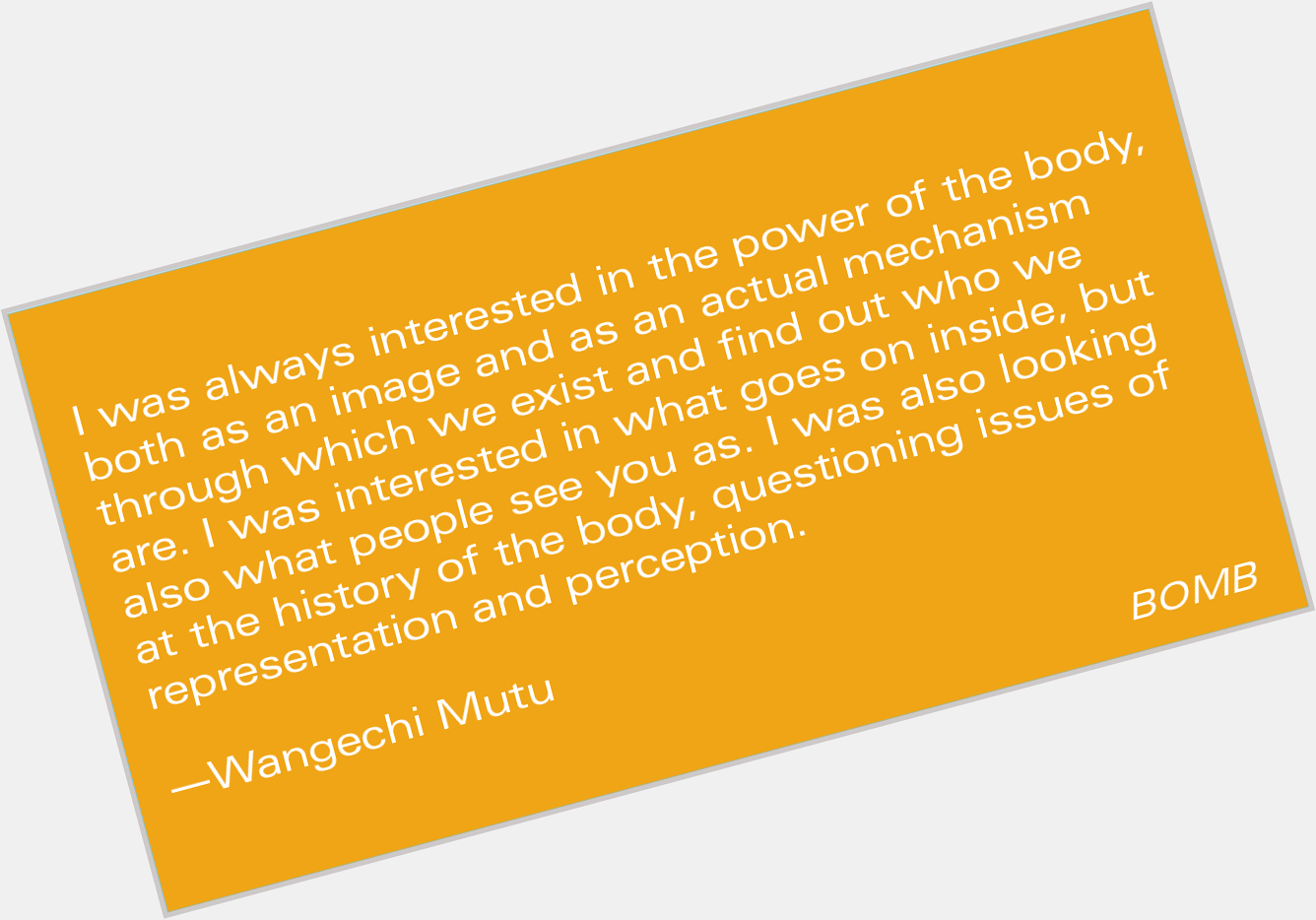 Happy Birthday, Wangechi Mutu!

From the Archive: Wangechi Mutu by Deborah Willis

 