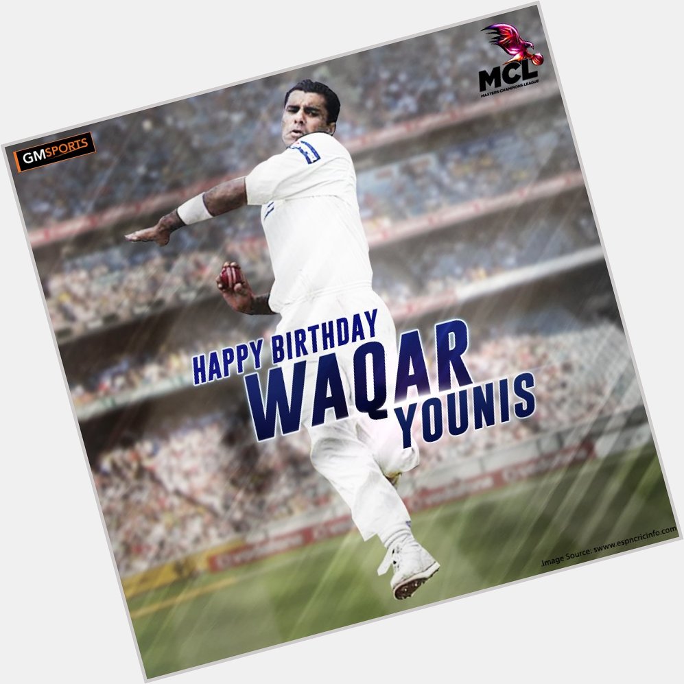 Join us as we wish one of the greatest fast bowlers of all time, Waqar Younis, a very Happy Birthday! 