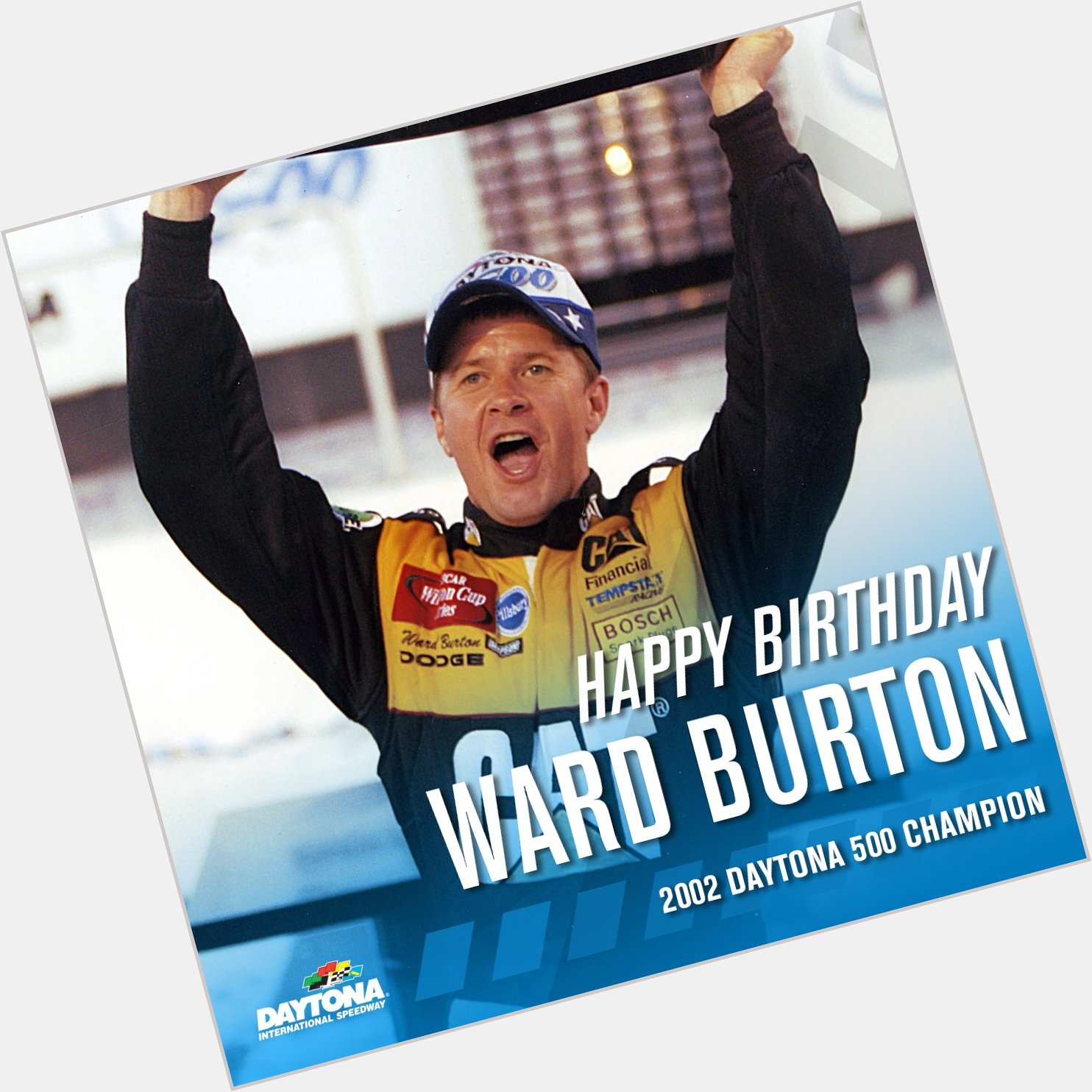 Help us wish a happy birthday to 2002 Champion Ward Burton!   