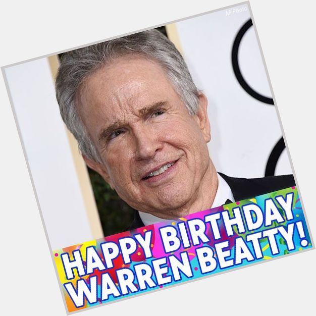 Happy Birthday Warren Beatty! The Hollywood icon turns 80 today! 