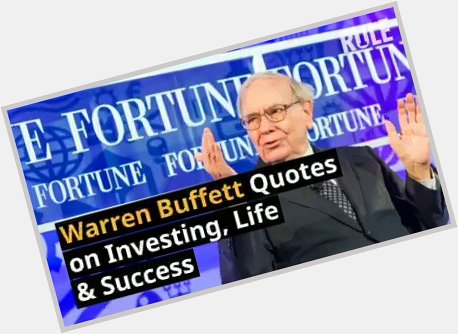 Happy Birthday, Warren Buffett! To commemorate the day..From  