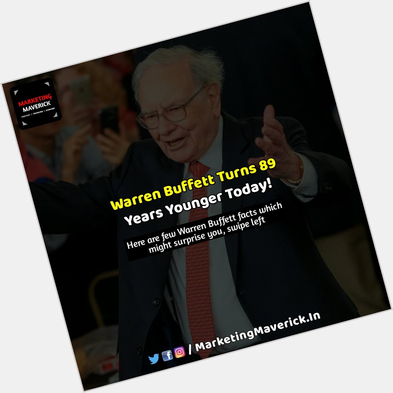 Happy birthday, ! Old Man.

Here are few Warren Buffett facts which might surprise you 