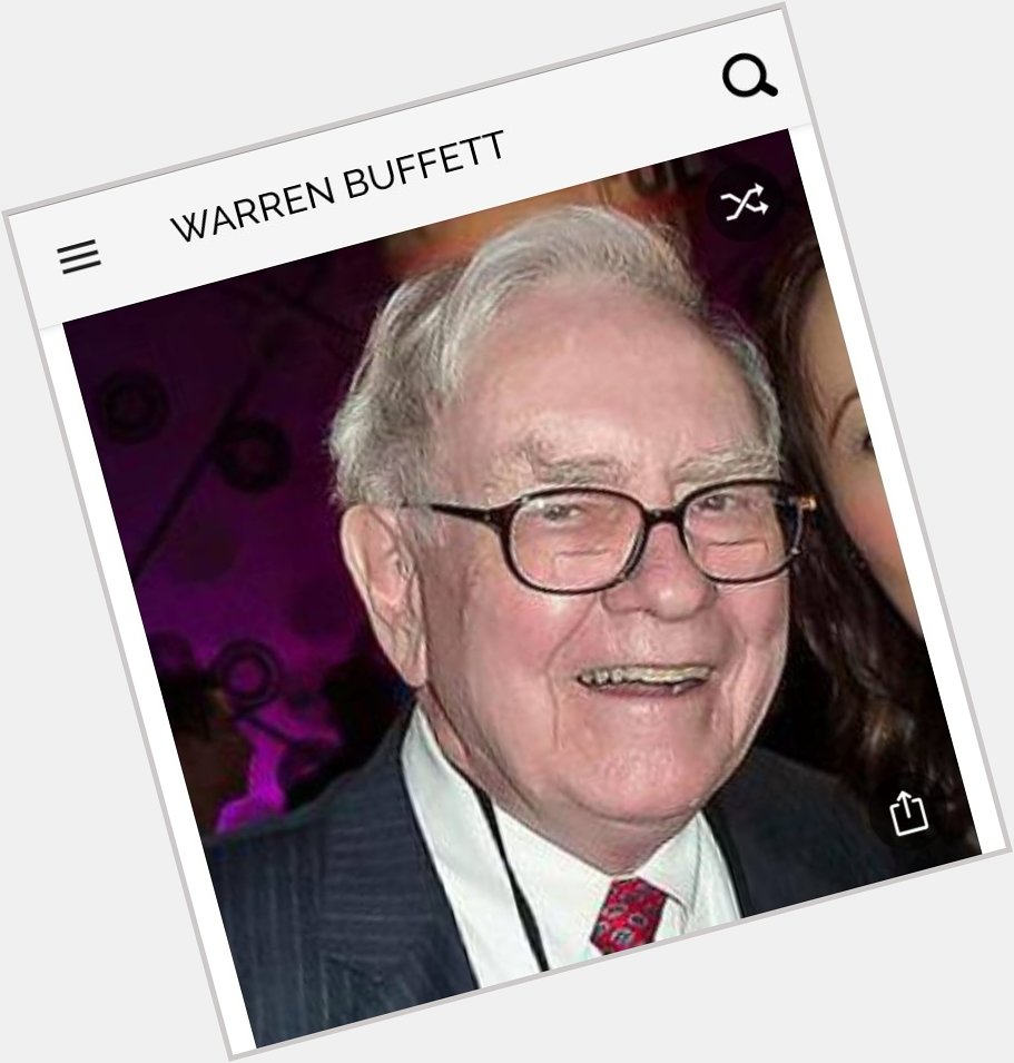 Since I have yet to hear him complain about paying taxes. Happy birthday to Warren Buffett 