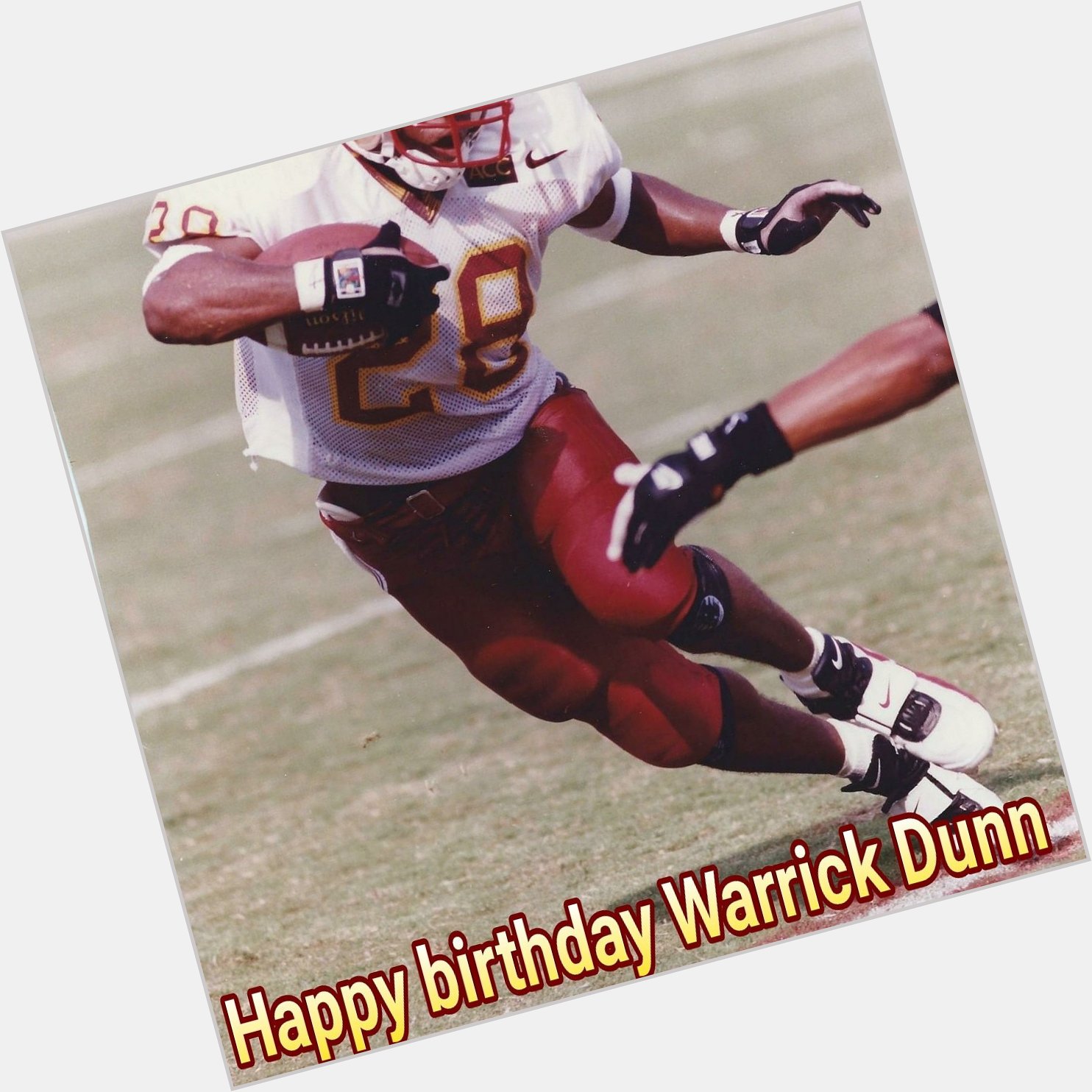 Happy blessed birthday my NOLE BROTHER Warrick Dunn 