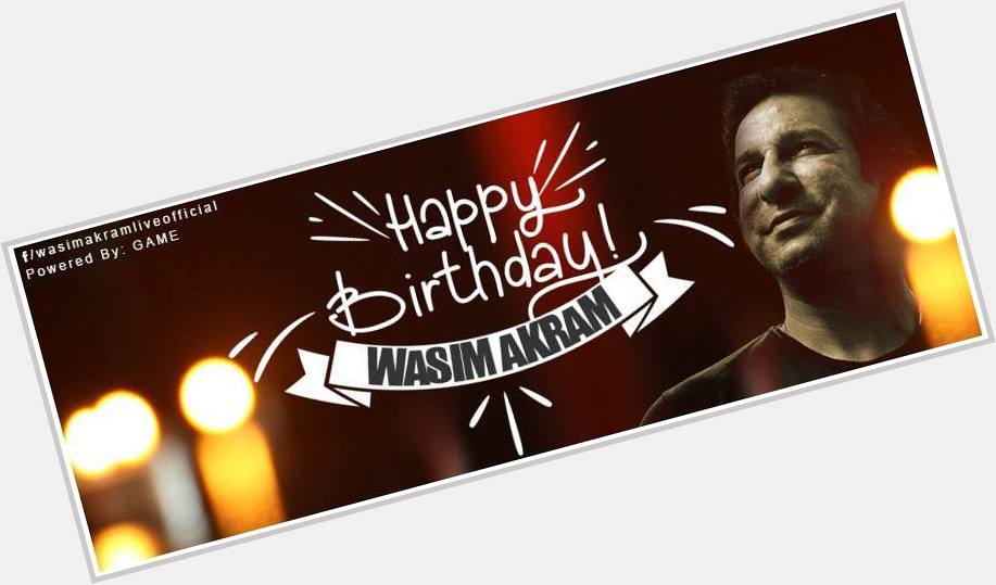  Happy Birthday to my favourite legend Wasim Akram !
Such a Great human being 