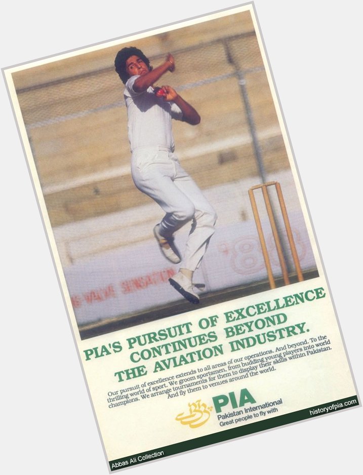 June 3 - Happy birthday to PIA & Pakistan\s lethal pace bowler and explosive batsman Wasim Akram. 