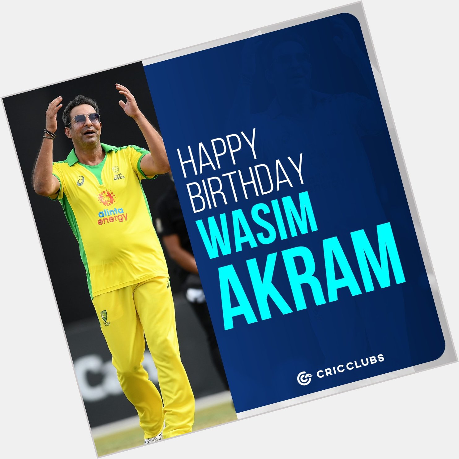 Wishing former Pakistan captain Wasim Akram a very happy birthday.    
