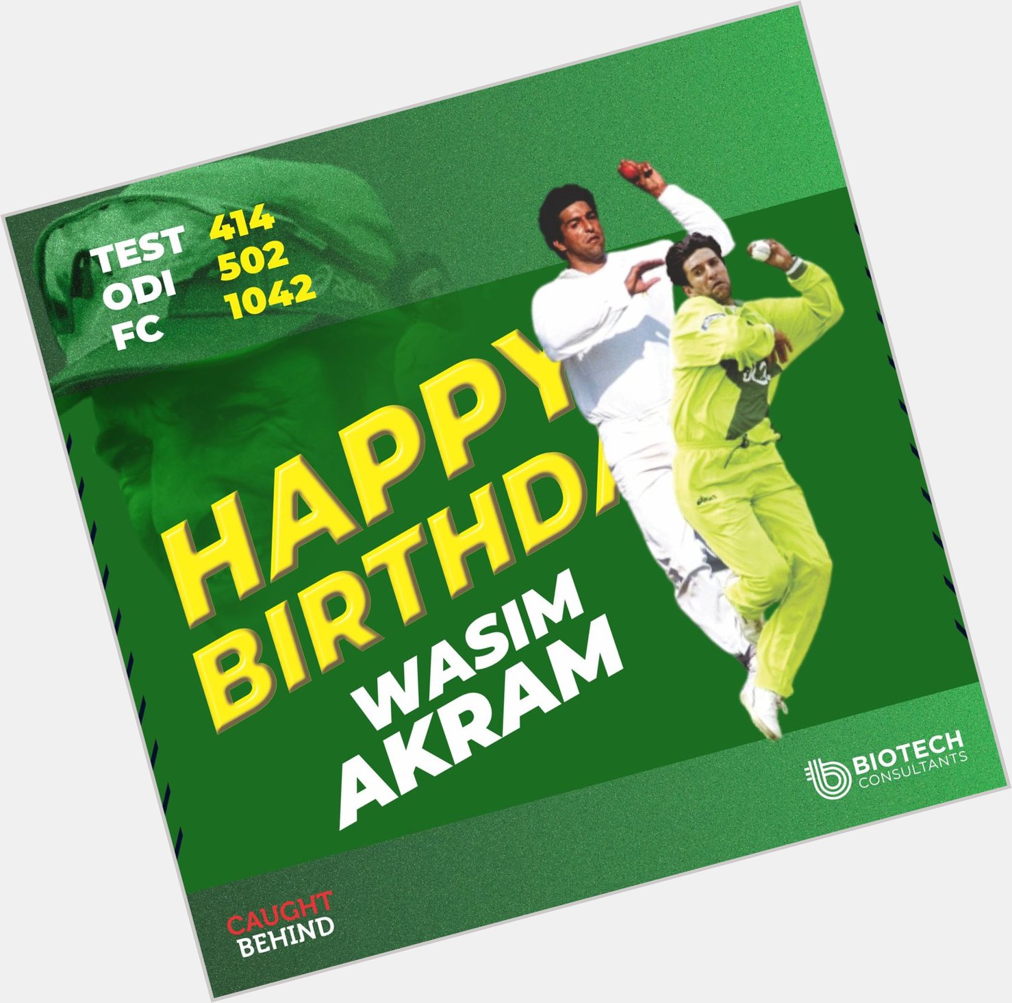 Happy Birthday to Wasim Akram 