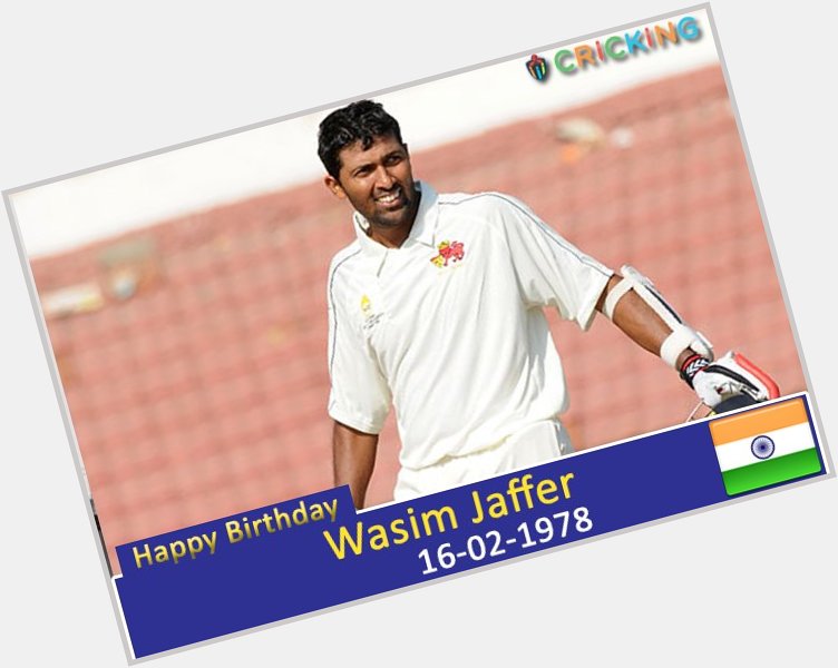 Happy Birthday Wasim Jaffer. The former Indian cricketer turns 39 today. 