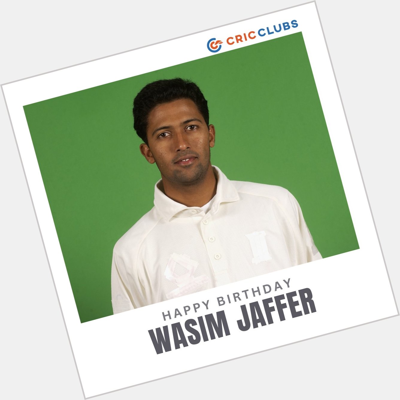  Happy Birthday Wasim Jaffer! 