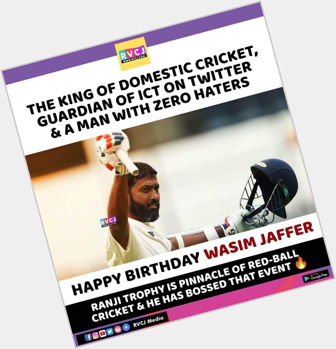 Happy Birthday Wasim Jaffer!    