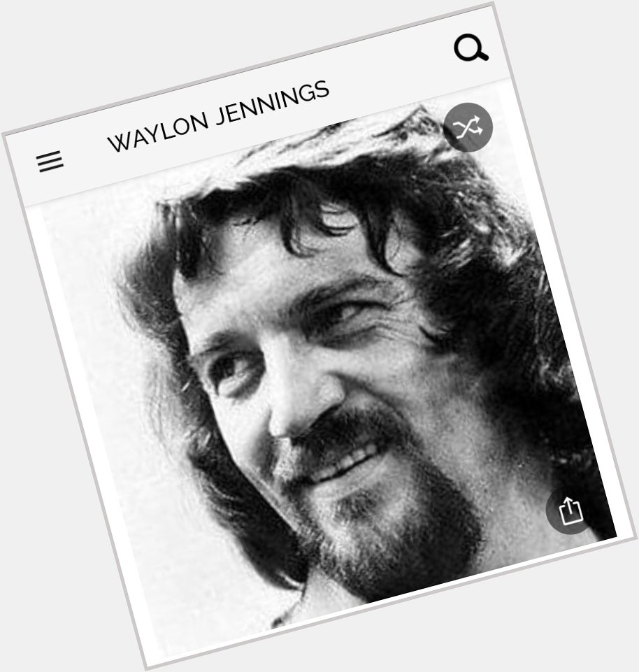 Happy birthday to this iconic country singer.  Happy birthday to Waylon Jennings 