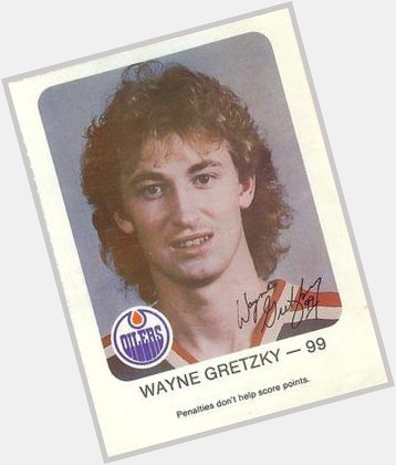 Happy Birthday to Wayne Gretzky whose hair--for one brief shining moment--looked like this.  