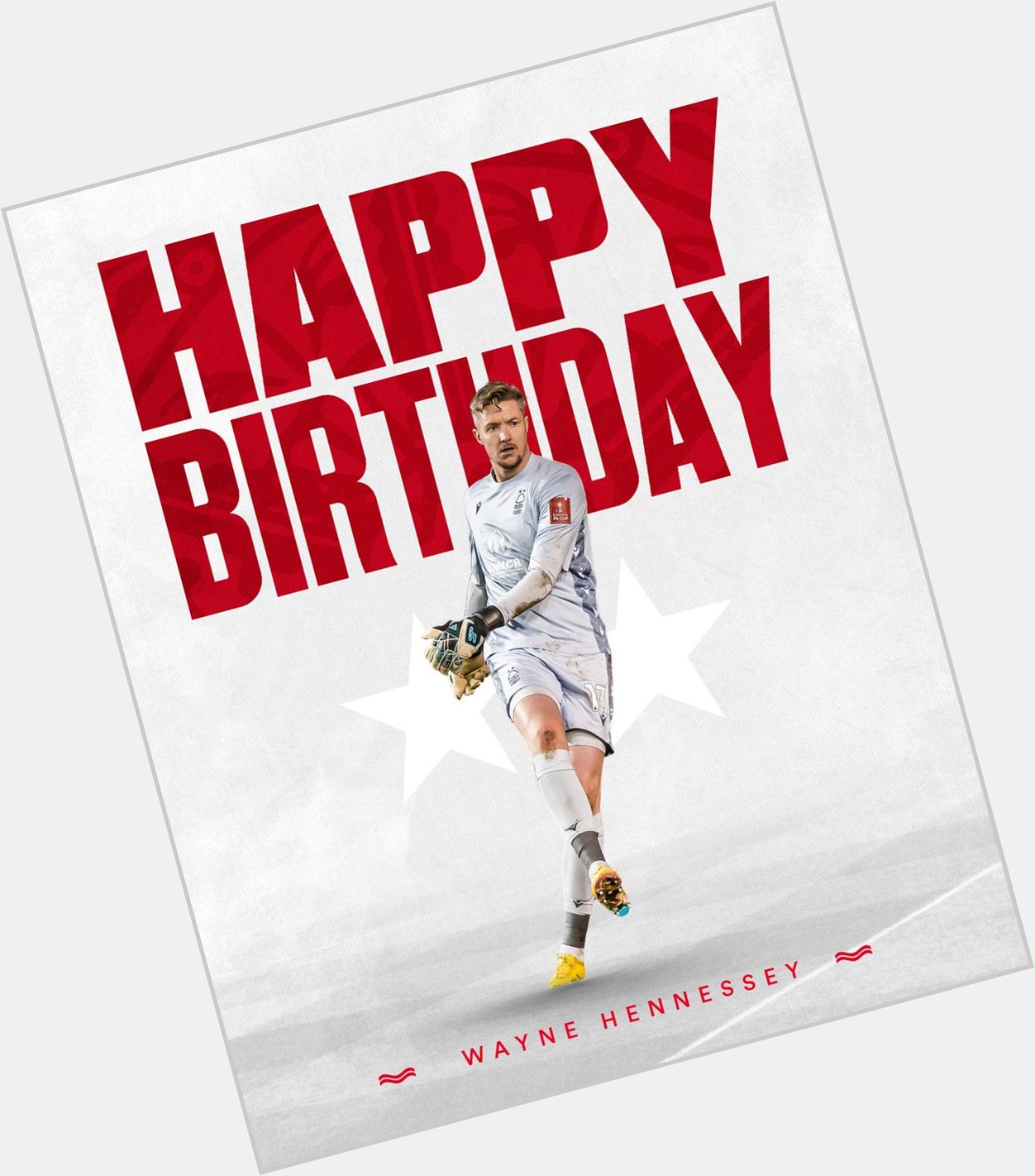 Wishing a very happy birthday to goalkeeper, Wayne Hennessey! 