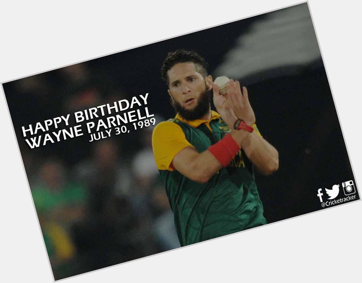 Happy Birthday \Wayne Parnell\. He turns 26 today. 
