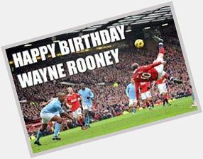 Happy birthday to Manchester United and England Football Team captain Wayne Rooney! 