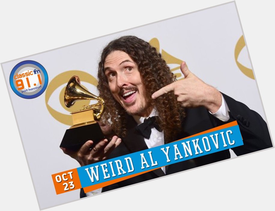 Happy birthday to singer and satirist, Weird Al Yankovic. 