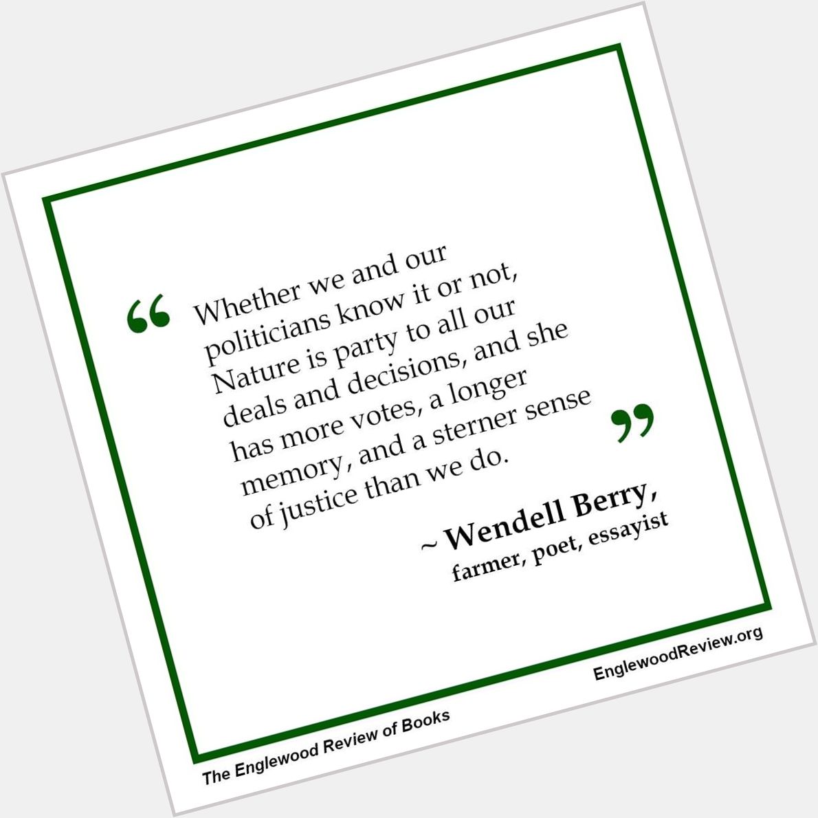 Happy Birthday, Wendell Berry!!! 