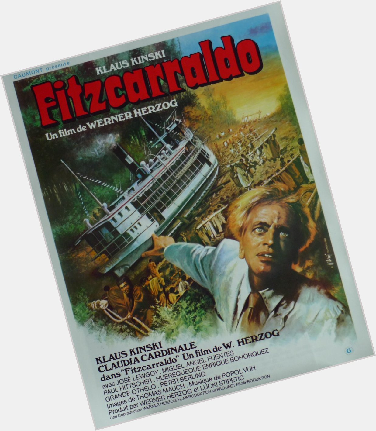 Happy BIrthday Werner Herzog - FITZCARRALDO - 1982 - Belgian release poster - Art by Jean Mascii 