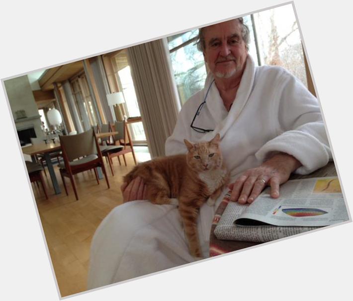 Happy birthday to Wes Craven, ( here, with his cat, Cinnamon 