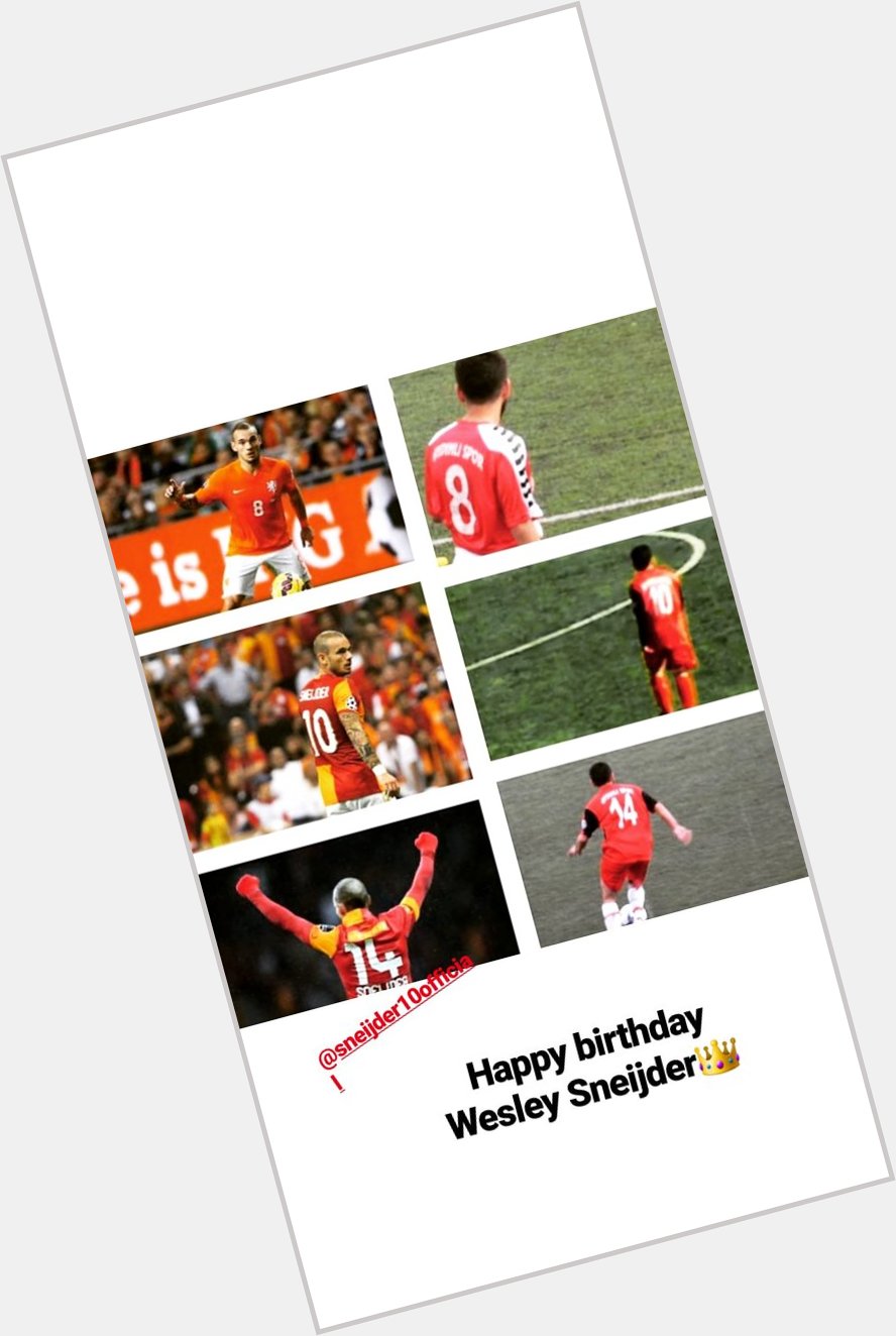 Happy birthday Wesley Sneijder! 