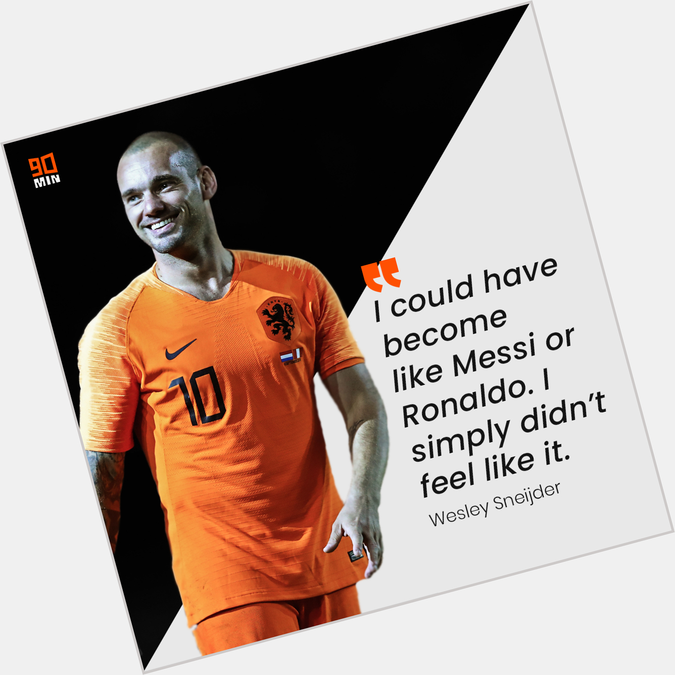 Happy birthday to Wesley Sneijder - The man who could\ve been even better, but enjoyed life! 
