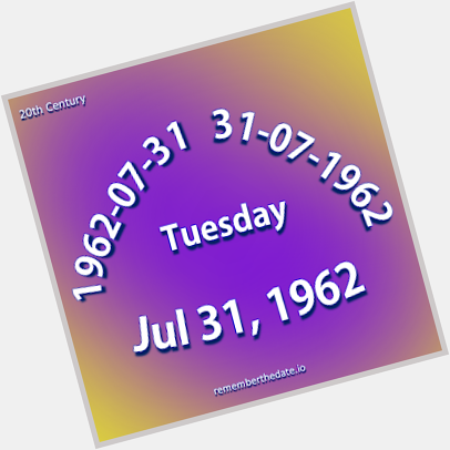 Wesley Snipes was born.
Happy Birthday.  