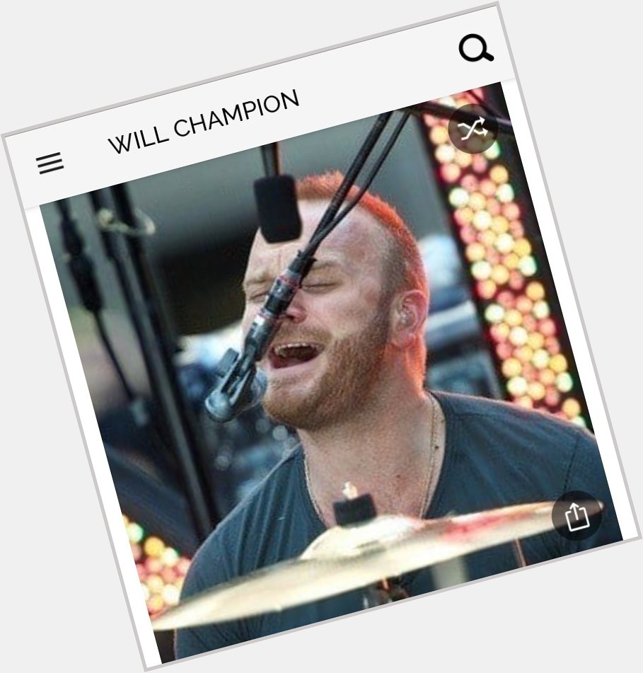 Happy birthday to this great drummer from Coldplay.  Happy birthday to Will Champion 