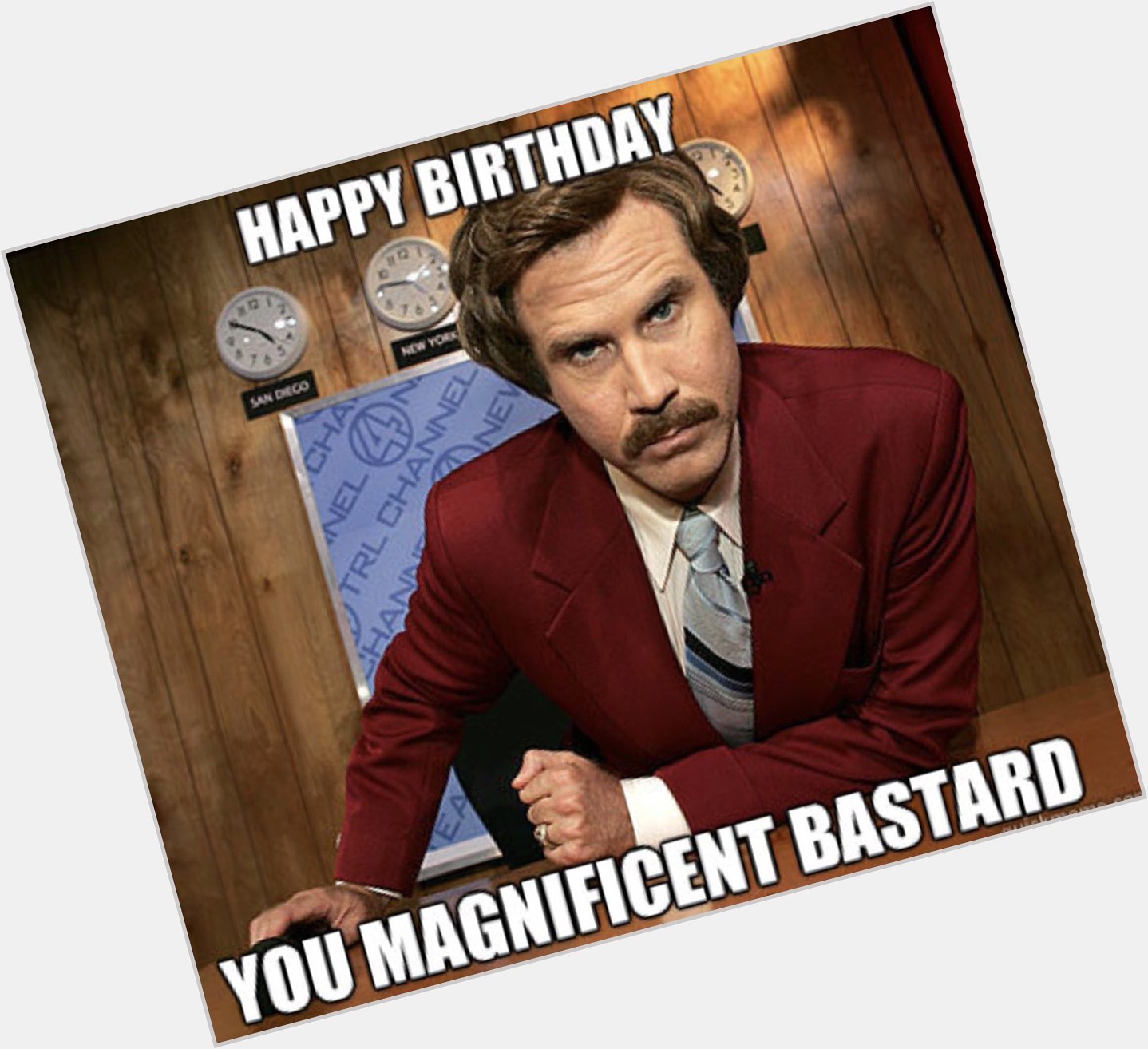 Yep, we just used a Will Ferrell Birthday meme to wish a Happy Birthday .  