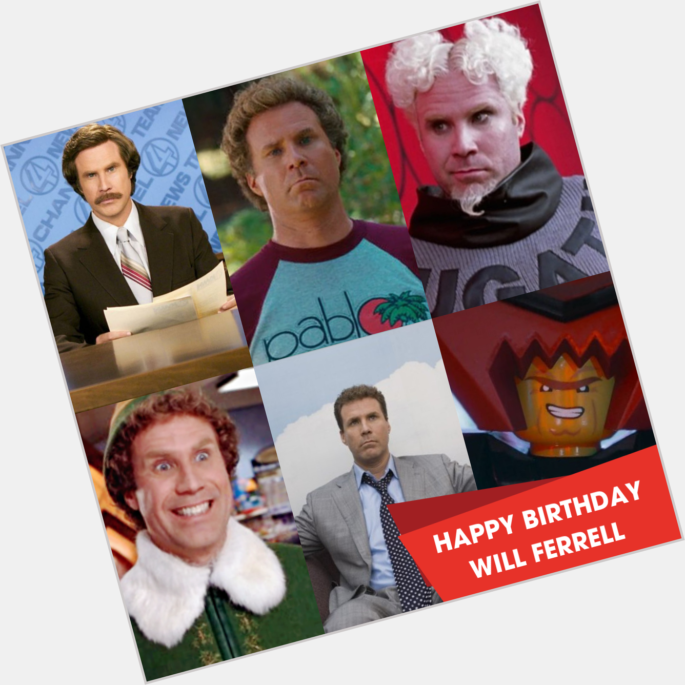 He\s kind of a big deal! Happy 53rd birthday Will Ferrell. What\s your favourite film he\s starred in? 