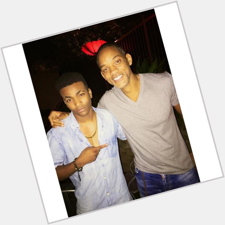 " Turnin up with the bro Will Smith! Tonights his night! Happy Birthday Man!!!!  My Favorite picture 